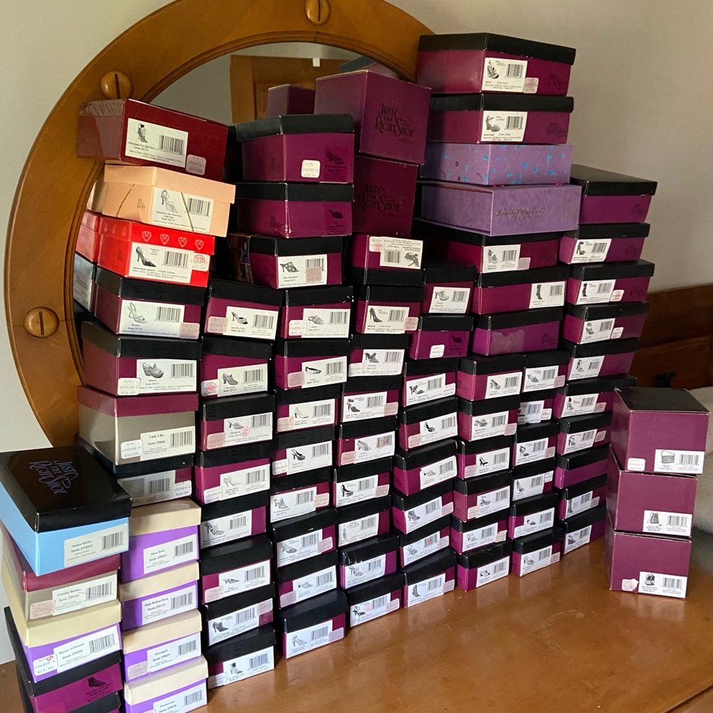 Just The Right Shoe, Liquidating Collection, any three shoes, $40. or less!!